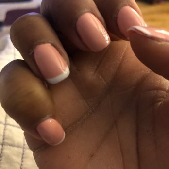 VS Nail Lounge - Day after manicure.. sloppy work - Nail Salons Near Me - Whittier, California