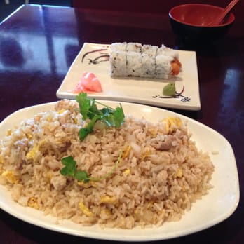 Sake House II - Lunch Chicken Fried Rice and a Chicken Roll! Sorry, I had already consumed the soup...lol - Japanese Near Me - Panama City Beach, Florida Sake House II - Lunch Chicken Fried Rice and a Chicken Roll! Sorry, I had already consumed the soup...lol - Japanese Near Me - Panama City Beach, Florida