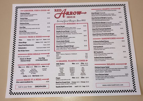 Menu photo 4 Red Arrow Drive In Cle Elum, WA Menu photo 4 Red Arrow Drive In Cle Elum, WA