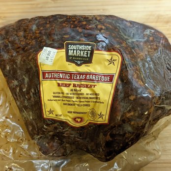 Southside Market & Barbeque - Brisket comes frozen when mail ordered in nice packaging that kept it cold. - Meat Shops Near Me - Elgin, Texas Southside Market & Barbeque - Brisket comes frozen when mail ordered in nice packaging that kept it cold. - Meat Shops Near Me - Elgin, Texas