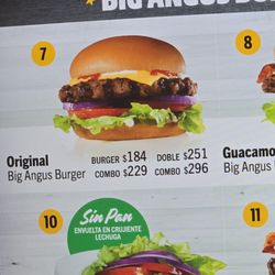 Carl's Jr - Big Angus, posted 184 peso, actual 193!