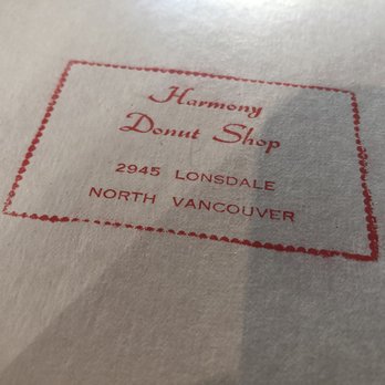 Harmony Donut Shop - Donut box~ - Donuts Near Me - North Vancouver, British Columbia Harmony Donut Shop - Donut box~ - Donuts Near Me - North Vancouver, British Columbia