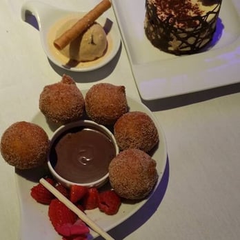 SeaGuini - Opal Sands Resort - Zeppoles w/chocolate, Tiramisu and Salted Carmel Gelato. - New American Near Me - Clearwater, Florida SeaGuini - Opal Sands Resort - Zeppoles w/chocolate, Tiramisu and Salted Carmel Gelato. - New American Near Me - Clearwater, Florida