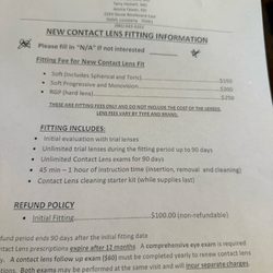 Northlake Eye Center - Contact lens exam and fitting costs