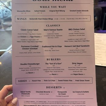 Bbar - Menu - African Near Me - London, XGL