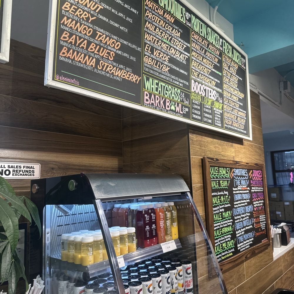 Baya Bar - Acai & Smoothie Shop - Menu - Juice Bars & Smoothies Near Me - New York, New York