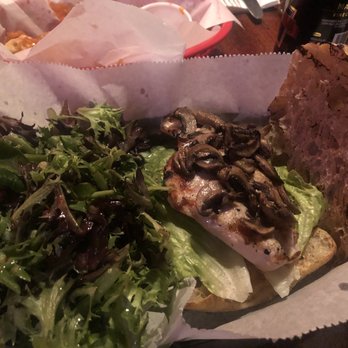 Grace Tavern - Grilled chicken breast sandwich with veggies toppings - Pubs Near Me - Philadelphia, Pennsylvania Grace Tavern - Grilled chicken breast sandwich with veggies toppings - Pubs Near Me - Philadelphia, Pennsylvania