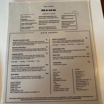 Pho Haus - Menu - Vietnamese Near Me - Denver, Colorado Pho Haus - Menu - Vietnamese Near Me - Denver, Colorado