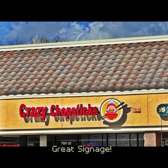 Crazy Chopsticks - Great signage. - Asian Fusion Near Me - Jacksonville, Florida