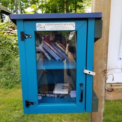 Village Spur Rail Trail - Little free library in parking area!