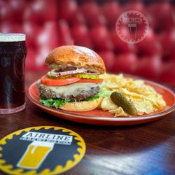 Airline Brewing Company Pub - Classic burger