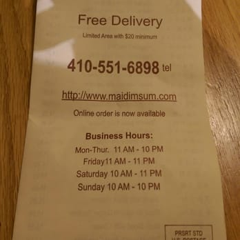 Mai Dragon - Menu front - Sushi Bars Near Me - Hanover, Maryland Mai Dragon - Menu front - Sushi Bars Near Me - Hanover, Maryland