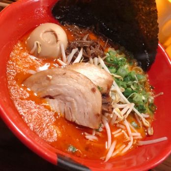 JINYA Ramen Bar - Fishers - Premium Tonkotsu Red* Level 3 spice - Ramen Near Me - Fishers, Indiana