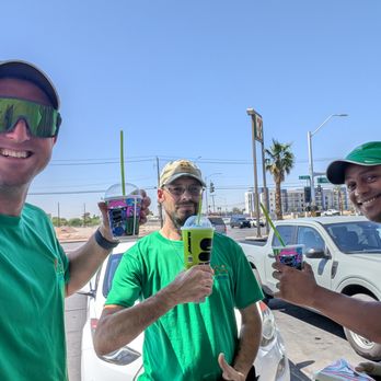 Solar Fix - Team enjoying a nice cool drink after a hot day on the roof - Solar Installation Near Me Solar Fix - Team enjoying a nice cool drink after a hot day on the roof - Solar Installation Near Me