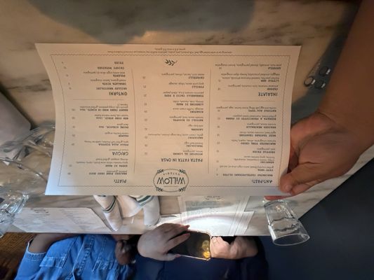 Menu photo 1 Willow Osteria Clovis, CA Menu photo 1 Willow Osteria Clovis, CA