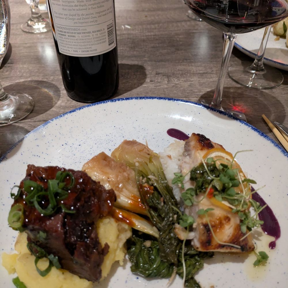 The surf and turf. Magic on a plate x2!