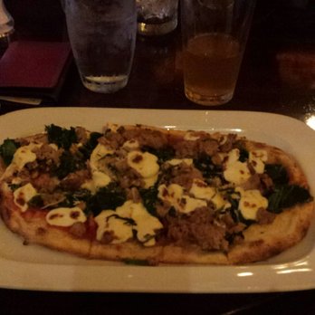 Hudson Grille - Sausage pizza. - New American Near Me - White Plains, New York Hudson Grille - Sausage pizza. - New American Near Me - White Plains, New York