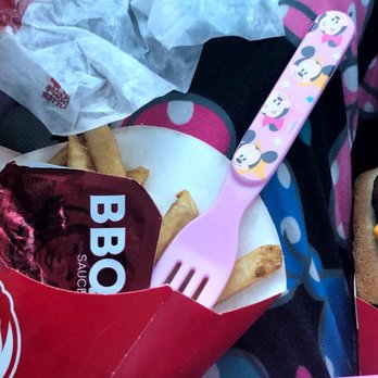 Wendy's - a fork and a fork in a box of food - Burgers Near Me - Rancho Mirage, California
