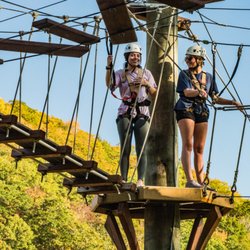 High Gravity Adventures Zip Line & Aerial Park - High Gravity Adventures Blue Ridge Course in the fall.