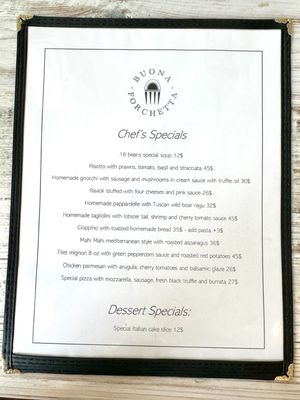 Menu photo 1 Buona Forchetta San Clemente, CA Menu photo 1 Buona Forchetta San Clemente, CA