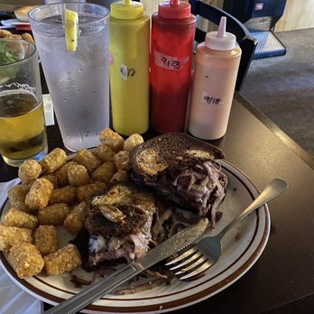 Buck's Saloon & Steakhouse - This was what was left of my Patty Melt and Tots *before* I remembered to take a photo. - Steakhouses Near Me - Melba, Idaho