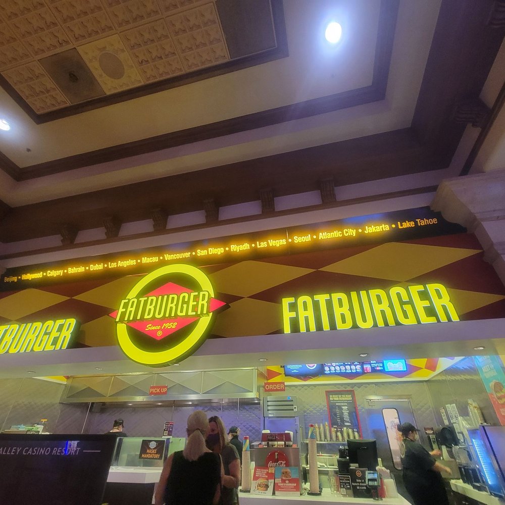 Fatburger - This is fatburger inside ThunderValley Casino. . - Burgers Near Me - Lincoln, California