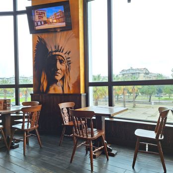 Old Wild West - This is the front dining room, closer to the front of the restaurant and overlooking parking and the street - Steakhouses Near Me - Montesilvano, Prince Edward Island