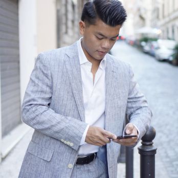 Hung Tailoring - Custom fitted light gray linen suit - Sewing & Alterations Near Me - Westminster, California Hung Tailoring - Custom fitted light gray linen suit - Sewing & Alterations Near Me - Westminster, California