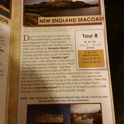 Gray Line - Info on the New England Sea Coast Tour, which I highly recommend.