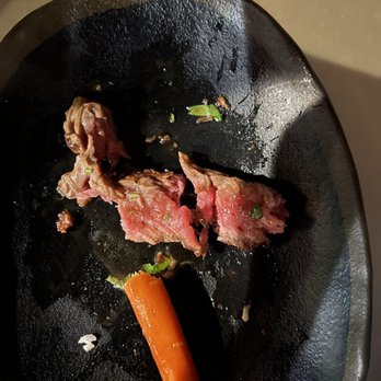Holoholo Grill - a piece of the steak - too chewy and under-seasoned - Hawaiian Near Me - Koloa, Hawaii
