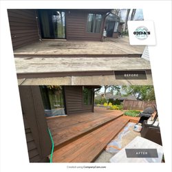 Ojedas Property Care - Deck Restoration before and after