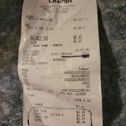 Food Champs - 10% gimmick