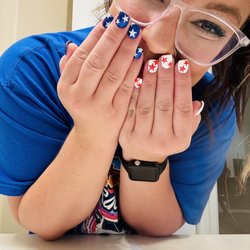 Glow Nail Bar - I AM OBSESSED WITH MY FOURTH OF JULY SET!