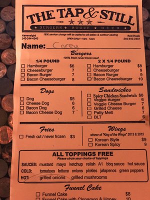 Menu photo 7 Tap & Still Havensight, VI