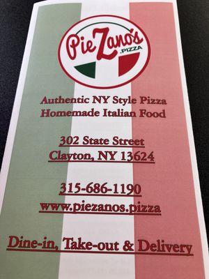 Menu photo 5 PieZano’s Clayton, NY