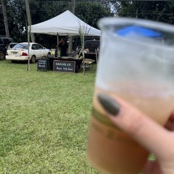 Waipa Farmers Market - Hawaiian Ko purple sugarcane juice with lime