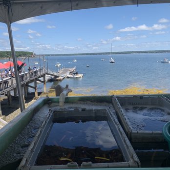 Perry's Lobster Shack - Looking at the dine in seating - Seafood Near Me - Surry, Maine