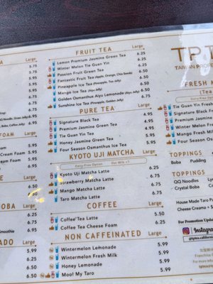 Menu photo 5 TP Tea Millbrae, CA