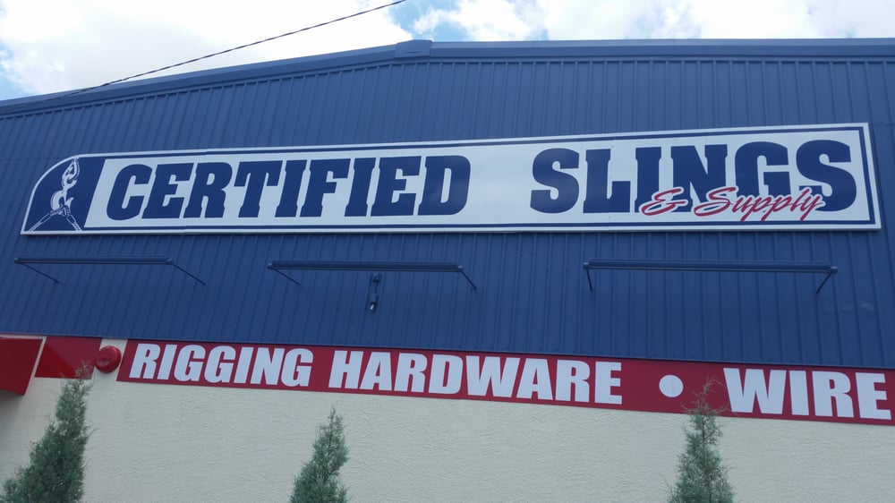 CERTIFIED SLINGS Updated August 2024 6820 Adamo Dr, Tampa, Florida