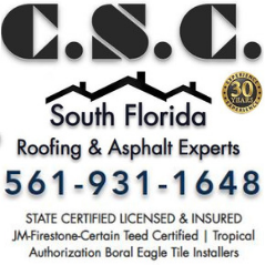 Slide of CSC South Florida Roofing and Asphalt Experts