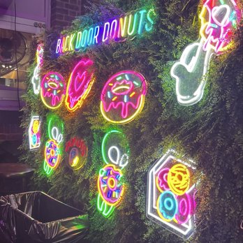 Back Door Donuts - Fun neon while you wait - Donuts Near Me - Boston, Massachusetts