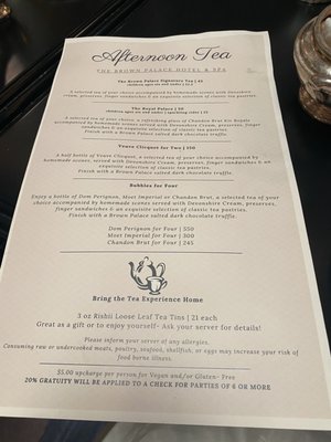 Menu photo 6 Brown Palace Coffee & Tea Denver, CO