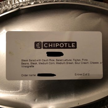 Chipotle Mexican Grill - Label says vinaigrette, but it's NEVER given if I preorder - Fast Food Near Me - Diamond Bar, California Chipotle Mexican Grill - Label says vinaigrette, but it's NEVER given if I preorder - Fast Food Near Me - Diamond Bar, California