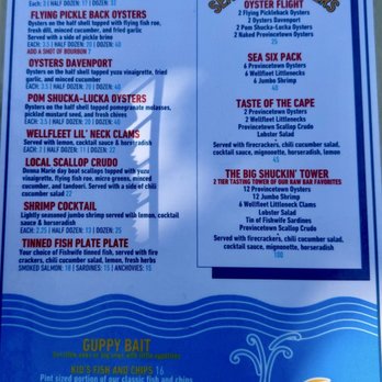 The Canteen - Menu - Seafood Near Me - Provincetown, Massachusetts