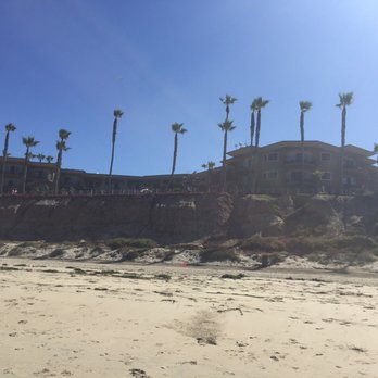Pacific Terrace Hotel - This view is from the water look back at hotel. - San Diego, CA