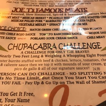 Joe Taco - Chupacabra Challenge - Tex-Mex Near Me - Amarillo, Texas Joe Taco - Chupacabra Challenge - Tex-Mex Near Me - Amarillo, Texas