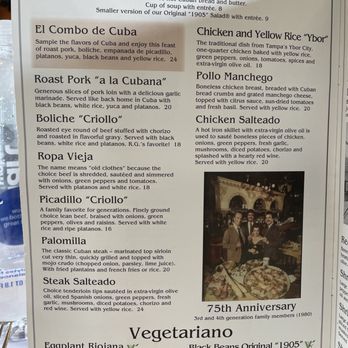 Columbia Restaurant - Entrees! - Spanish Near Me - Celebration, Florida