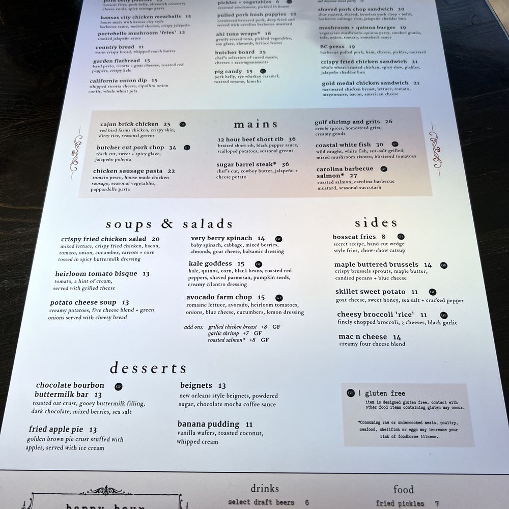 Bosscat Kitchen & Libations - Menu July 2023 - Bars Near Me - Orange, California Bosscat Kitchen & Libations - Menu July 2023 - Bars Near Me - Orange, California