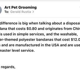 Their answer about fabric differences but still doesn't clarify if the accessory is the $12 bandana. Their answer about fabric differences but still doesn't clarify if the accessory is the $12 bandana.