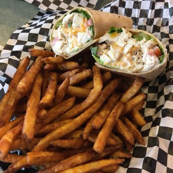 Fleur Deli - Fried chicken wrap and Cajun fries! Delicious! - Burgers Near Me - Minden, Louisiana Fleur Deli - Fried chicken wrap and Cajun fries! Delicious! - Burgers Near Me - Minden, Louisiana